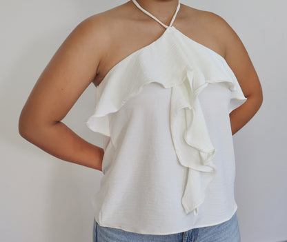 Ruffle Halter Top