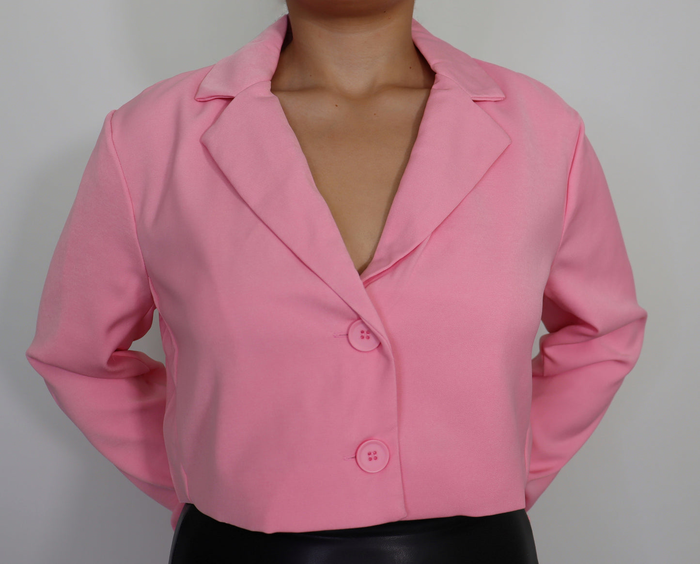 Cropped Blazer Top