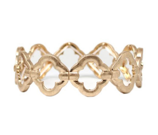 Clover Cast Linked Bracelet