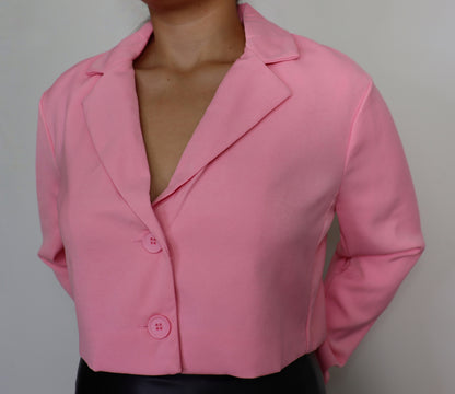 Cropped Blazer Top