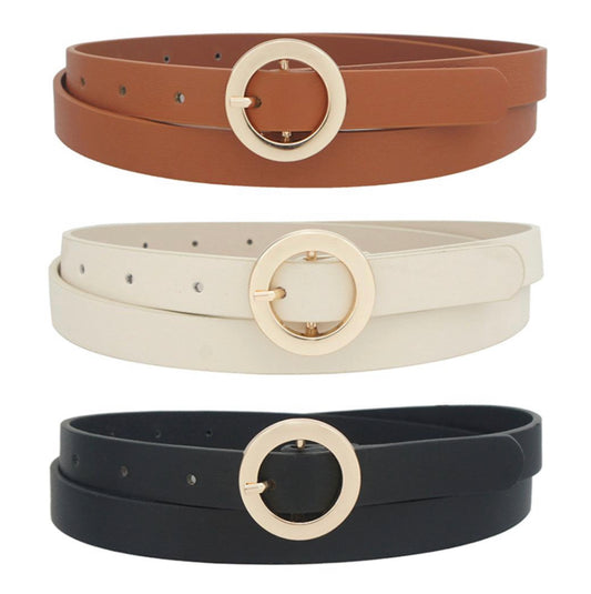 Round Buckle Belt