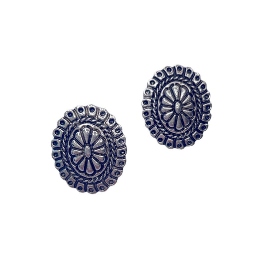 Oval Western Earring