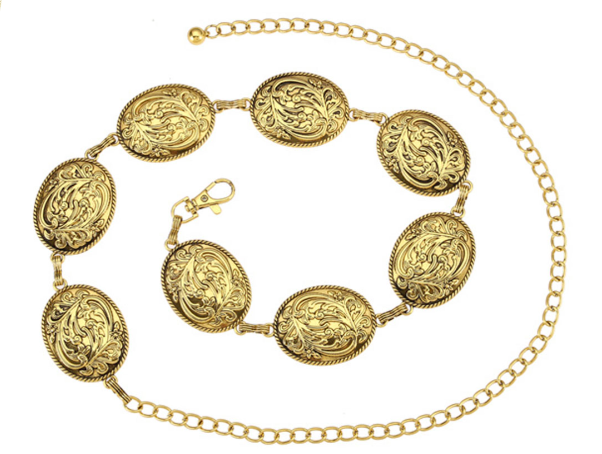 Oval Filigree Chain Belt