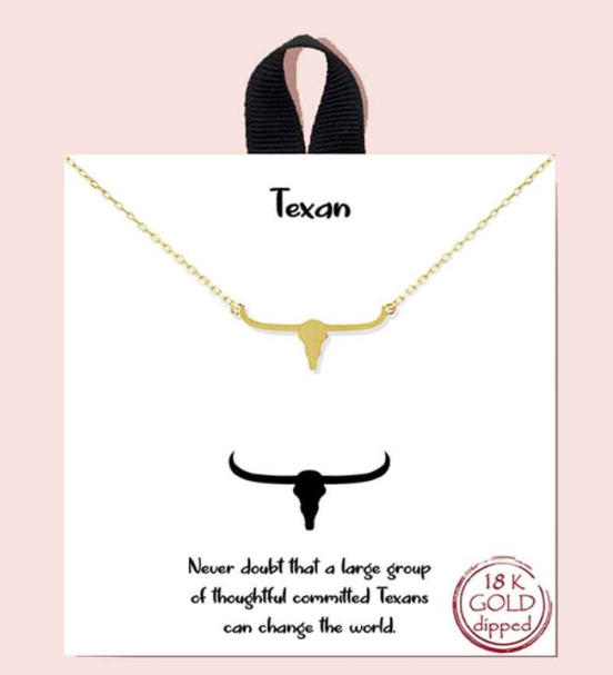 Texan Longhorn Necklace