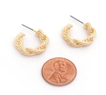 Mini Rope Hoop Earrings